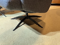 Relaxfauteuil, grijs stof, manueel verstelbaar - afbeelding 5 van  5