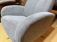 Relaxfauteuil, grijs stof, manueel verstelbaar - afbeelding 3 van  4