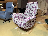 Relaxfauteuil, meerkleurig stof, manueel verstelbaar - afbeelding 2 van  5