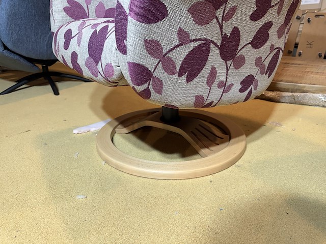 Relaxfauteuil, meerkleurig stof, manueel verstelbaar - afbeelding 4 van  5