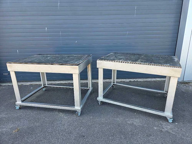 Relco - werktafel rvs - overige werkplaatsinventaris (2x) - afbeelding 2 van  7