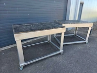 Relco - werktafel rvs - overige werkplaatsinventaris (2x) - afbeelding 3 van  7
