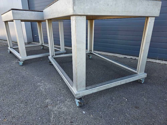 Relco - werktafel rvs - overige werkplaatsinventaris (2x) - afbeelding 4 van  7