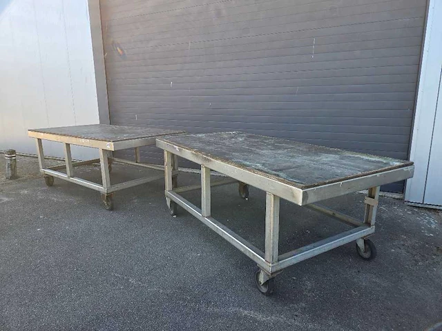 Relco - werktafel rvs - overige werkplaatsinventaris (2x) - afbeelding 2 van  7