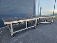 Relco - werktafel rvs - overige werkplaatsinventaris (2x) - afbeelding 3 van  7