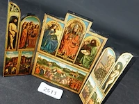 Religieuze voorstelling op 3 delig paneel - afbeelding 2 van  5