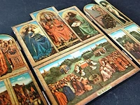 Religieuze voorstelling op 3 delig paneel - afbeelding 4 van  5