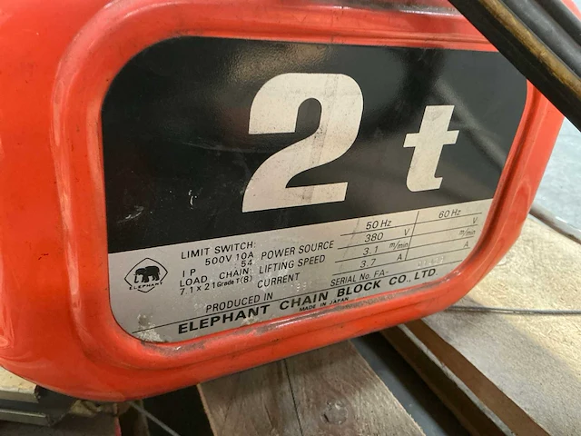Rema fa 2ton elektrische hijstakel met ketting - afbeelding 5 van  19