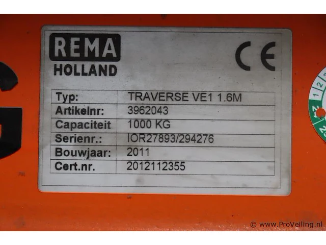 Rema hijs evenaar, max. 1000kg - afbeelding 9 van  11