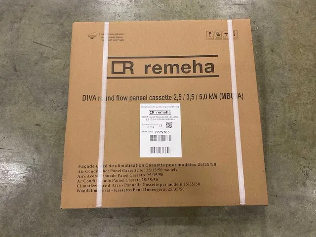 Remeha - diva - mono-split cassette + buitenunit 2,5 kw - afbeelding 8 van  10