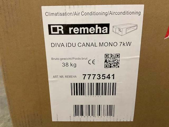 Remeha - diva - mono-split kanaalinbouw + buitenunit 7 kw - afbeelding 8 van  8