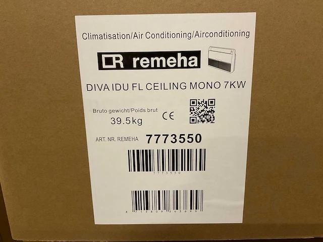 Remeha - diva - mono-split plafondonderbouw/wand + buitenunit 7 kw - afbeelding 8 van  8