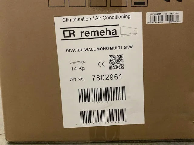 Remeha - diva - multi-split buitenunit + hoge wand 5 kw - afbeelding 8 van  8