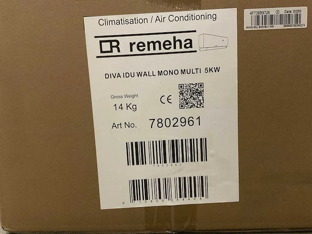 Remeha - diva - multi-split buitenunit + hoge wand 5 kw - afbeelding 8 van  8