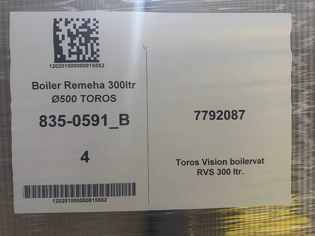 Remeha - toros, 300 liter - rvs buffervat (2x) - afbeelding 3 van  6