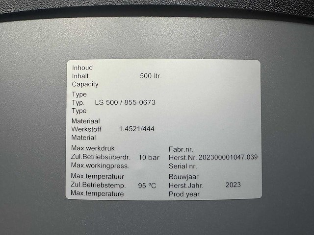 Remeha - toros, 500 liter - rvs buffervat (2x) - afbeelding 5 van  8