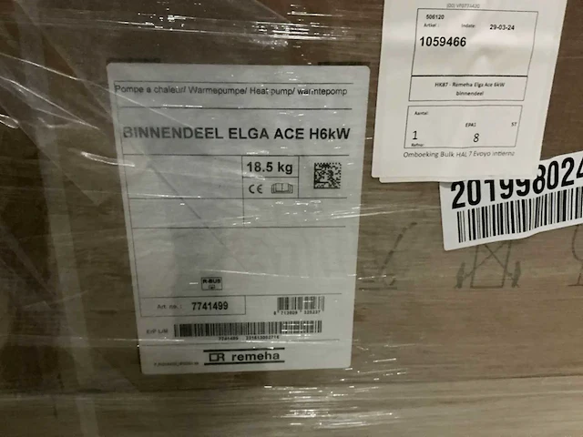 Remeha elga ace 6 kw (binnendeel + buitendeel) (6x) - afbeelding 4 van  5