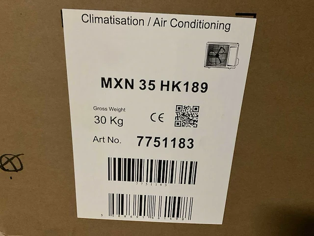Remeha mxn35hk189 buitenunit 3.5 kw - afbeelding 3 van  3