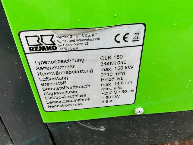 Remko clk150 heater - afbeelding 7 van  7