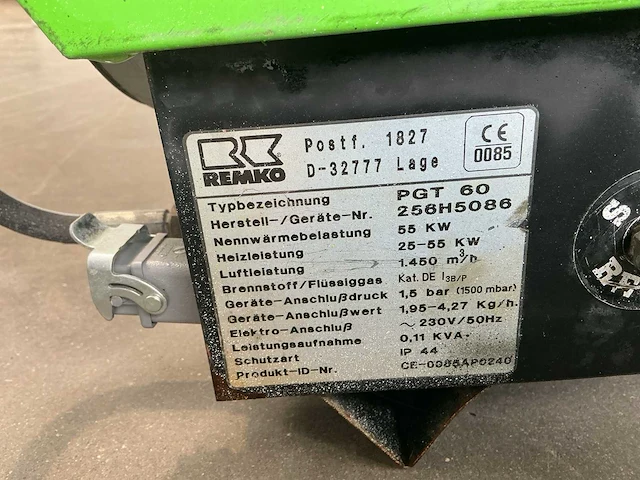 Remko pgt 60 gaskachel - afbeelding 6 van  6