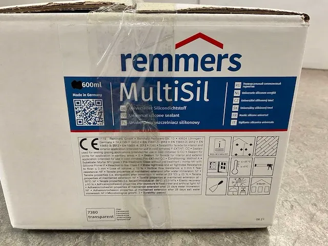 Remmers - multisil - siliconenkit transparant 600 ml (36x) - afbeelding 3 van  4