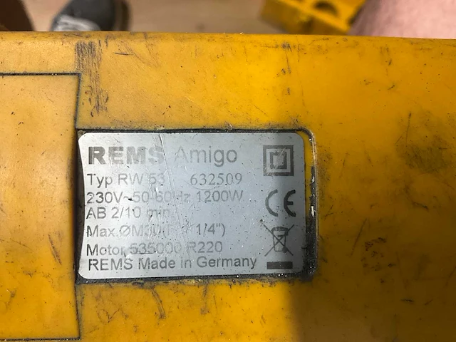 Rems amigo rw53 draadsnijmachine - afbeelding 4 van  4