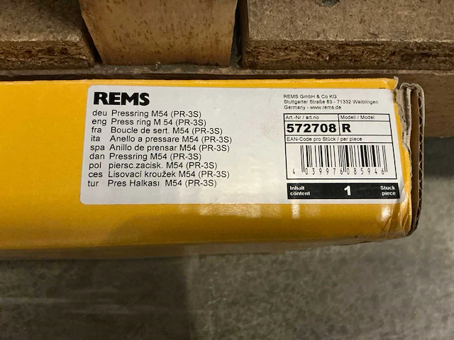 Rems press ring m54 persbek - afbeelding 2 van  2