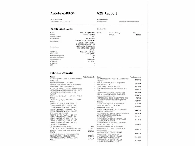 Renault espace, 1.6 tce initale, 7 persoons, automaat - afbeelding 27 van  30