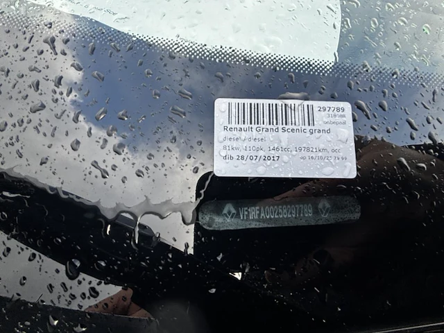 Renault grand scenic 1 5 dci energy intens,2017 - afbeelding 17 van  30