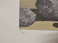 René margritte lithograaf - ''la grande marée'' - in nieuwe lijst - afbeelding 5 van  7