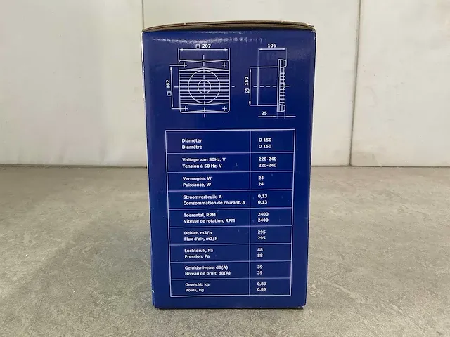 Renson - 7103 - mechanische badkamerventilator 150x150 mm (2x) - afbeelding 5 van  8