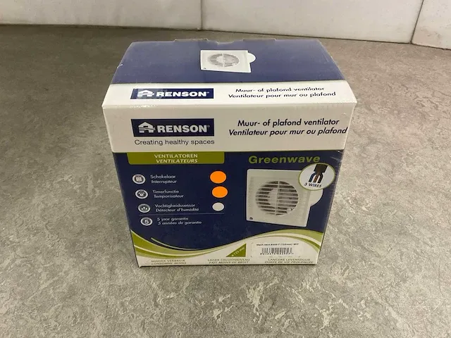 Renson - 9202 ø125 mm - badkamerventilator met timer - afbeelding 2 van  5