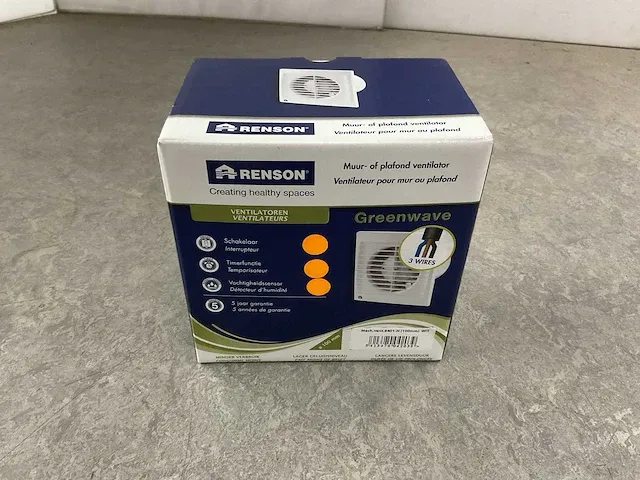Renson - greenwave - 9401-h - muur/plafondventilatie (3x) - afbeelding 2 van  6