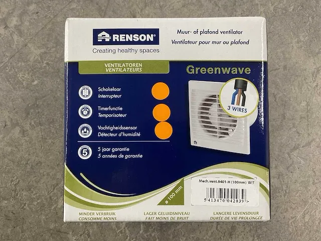 Renson - greenwave - 9401-h - muur/plafondventilatie (3x) - afbeelding 6 van  6