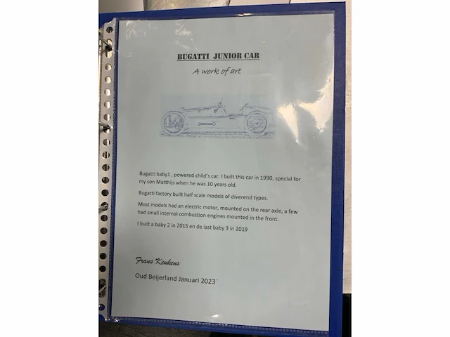 Replica bugatti 59 baby 3 junior car - afbeelding 41 van  41