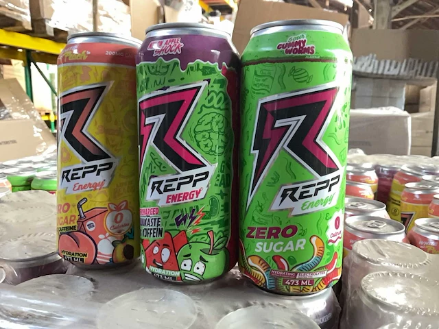 Repp zero sugar energy drink partij frisdrank - afbeelding 1 van  6