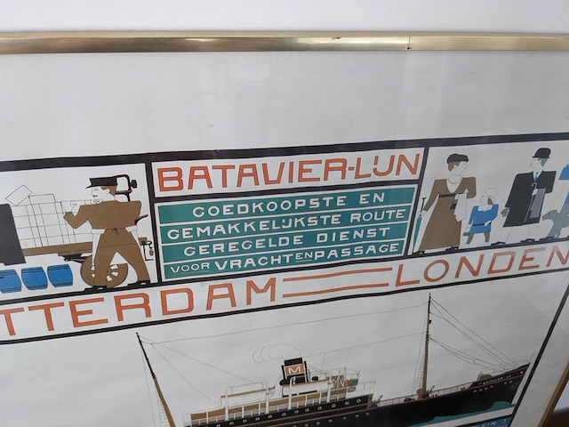 Reproductie in lijst "batavier-lijn" - afbeelding 2 van  5