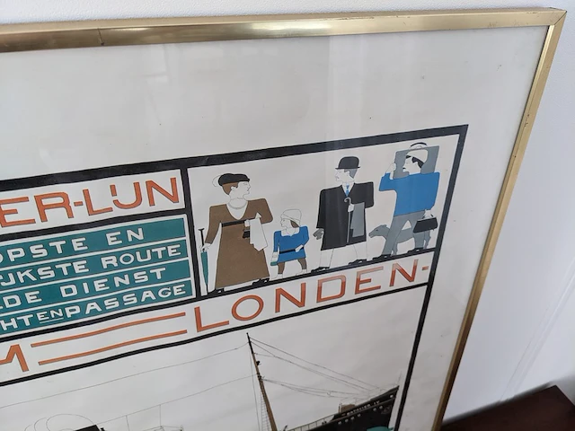 Reproductie in lijst "batavier-lijn" - afbeelding 4 van  5