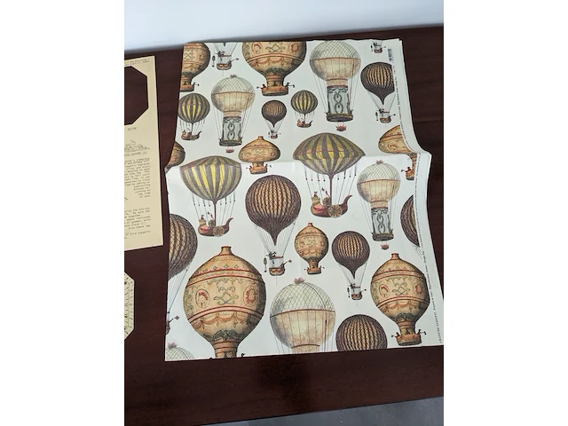 Reproductie / print "luchtballonnen" en sundial - afbeelding 2 van  8