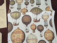 Reproductie / print "luchtballonnen" en sundial - afbeelding 2 van  8