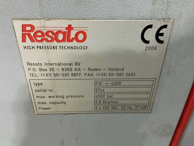 Resato r-cm 3030-2 waterstraalsnijmachine - afbeelding 24 van  32