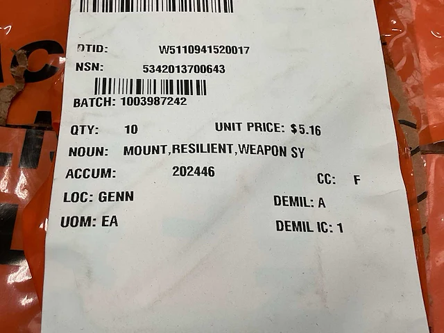 Resilent mount part (10x) - afbeelding 4 van  4
