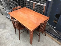 Restaurant stoelen & tafel - afbeelding 2 van  6