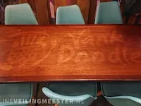 Restaurant tafel met 6x kuipstoel - afbeelding 2 van  4