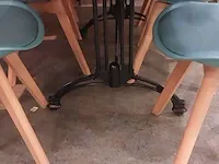 Restaurant tafel met 6x kuipstoel - afbeelding 3 van  4