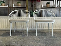 Restaurantstoel gepoedercoat (2x) - afbeelding 2 van  6