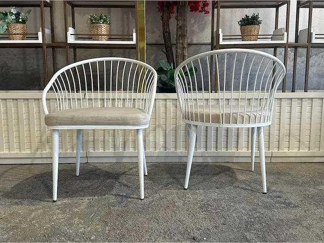 Restaurantstoel gepoedercoat (2x) - afbeelding 3 van  6