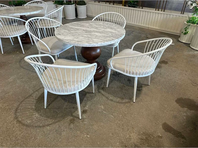 Restaurantstoel gepoedercoat (2x) - afbeelding 6 van  6