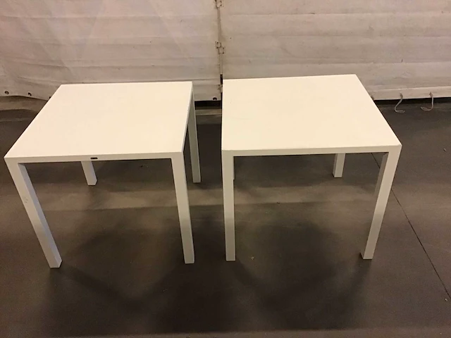 Restauranttafel (2x) emu wit 80 x 80 - afbeelding 2 van  4