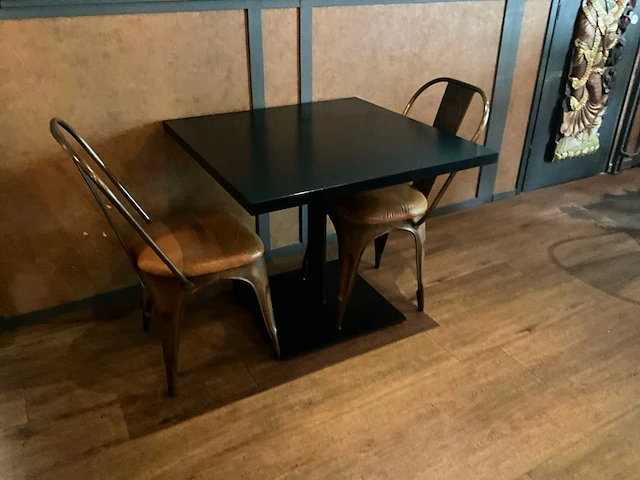 Restauranttafel met 2 stoelen (10x) - afbeelding 2 van  9